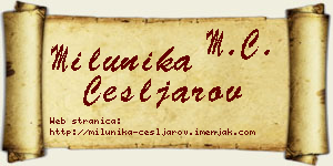 Milunika Češljarov vizit kartica